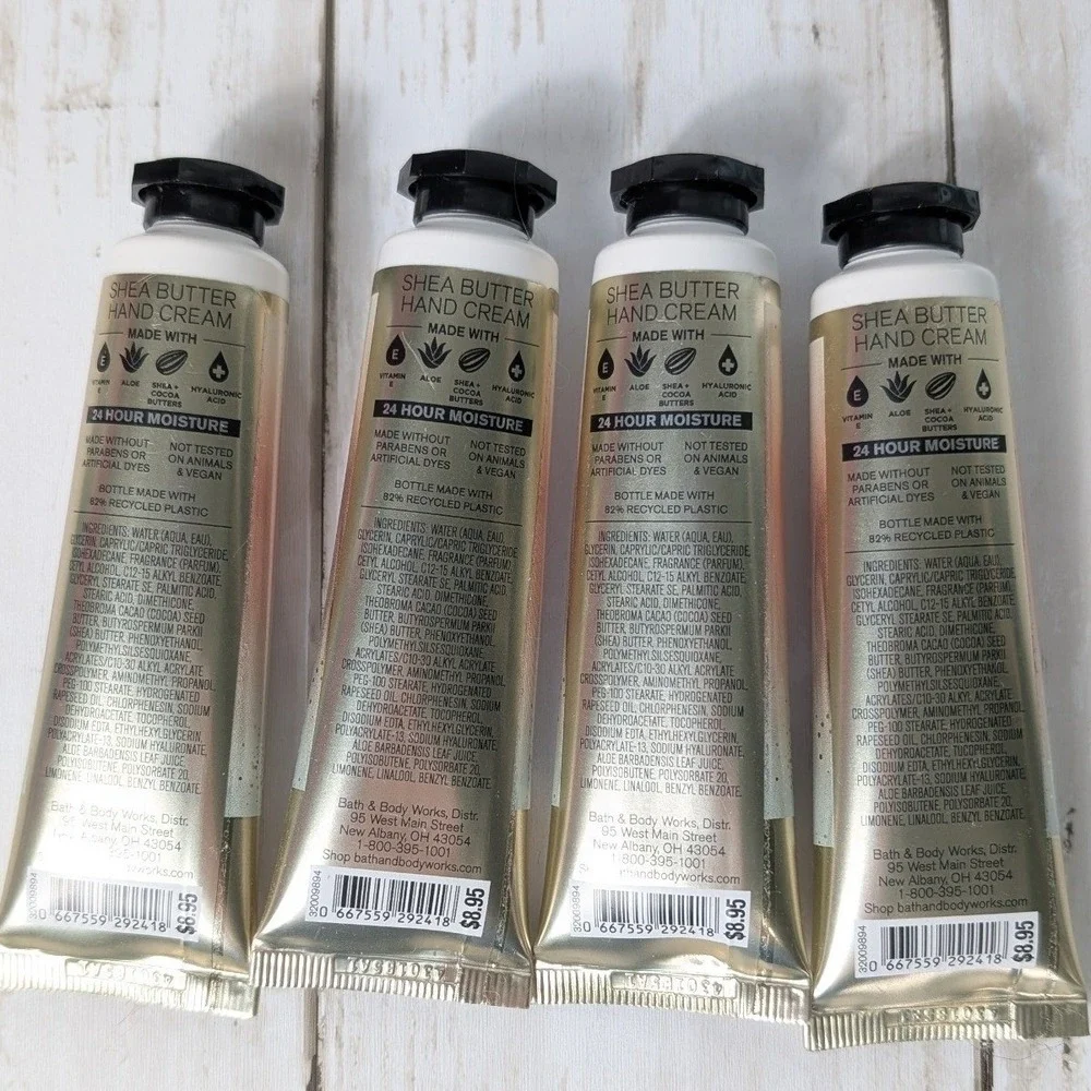 Bath & Body Works Hand Cream 1oz‎ Vanilla Romance Shea Butter 4-Pack NEW